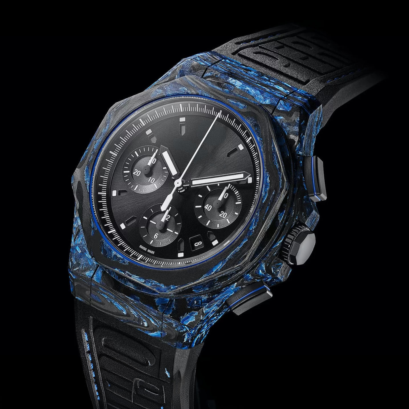 Exotic specialty alloy watch case, rare grain finish