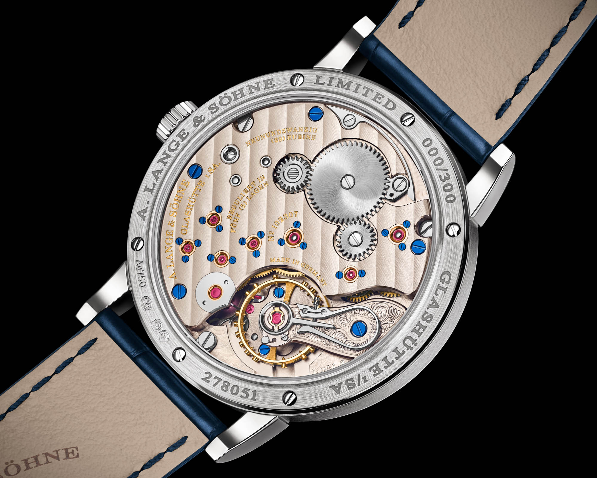 A. Lange & Söhne 1815 Up/Down: Compact Case and Blue Dial Variants Signal Dress-Watch Recalibration