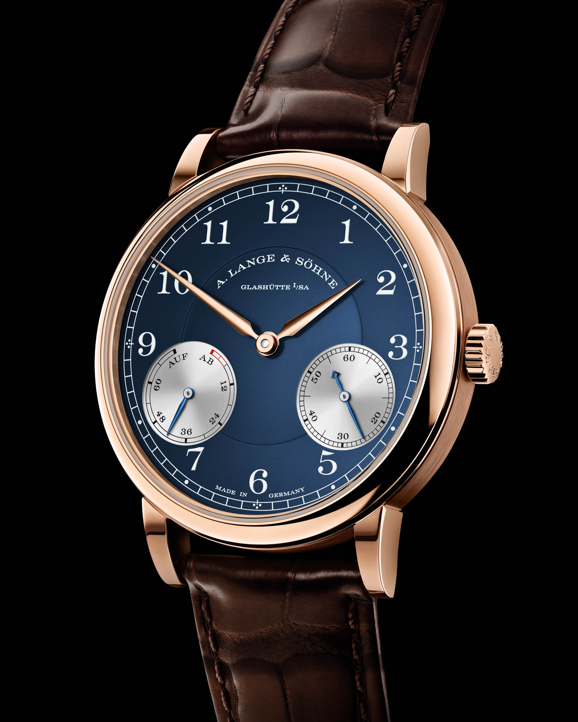 A. Lange & Söhne 1815 Up/Down: Compact Case and Blue Dial Variants Signal Dress-Watch Recalibration